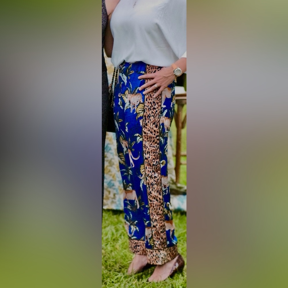 🖤 Le Superbe Leopard Jungle Print Pants | Size 8 | Like New 🖤🐆